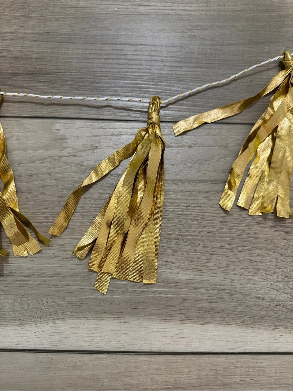Gold Tassel Garland Holiday Decoration